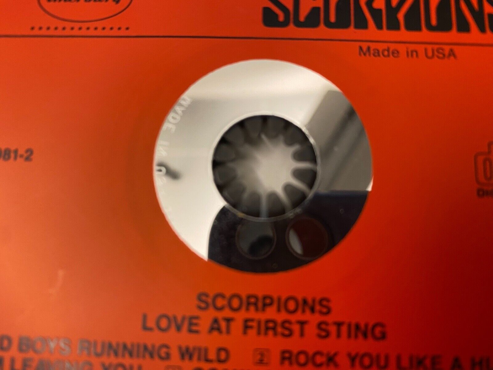 SCORPIONS "LOVE AT FIRST STING" 1984 1 PRESS USA CD ALBUM MERCURY 9 TRACKS RARE