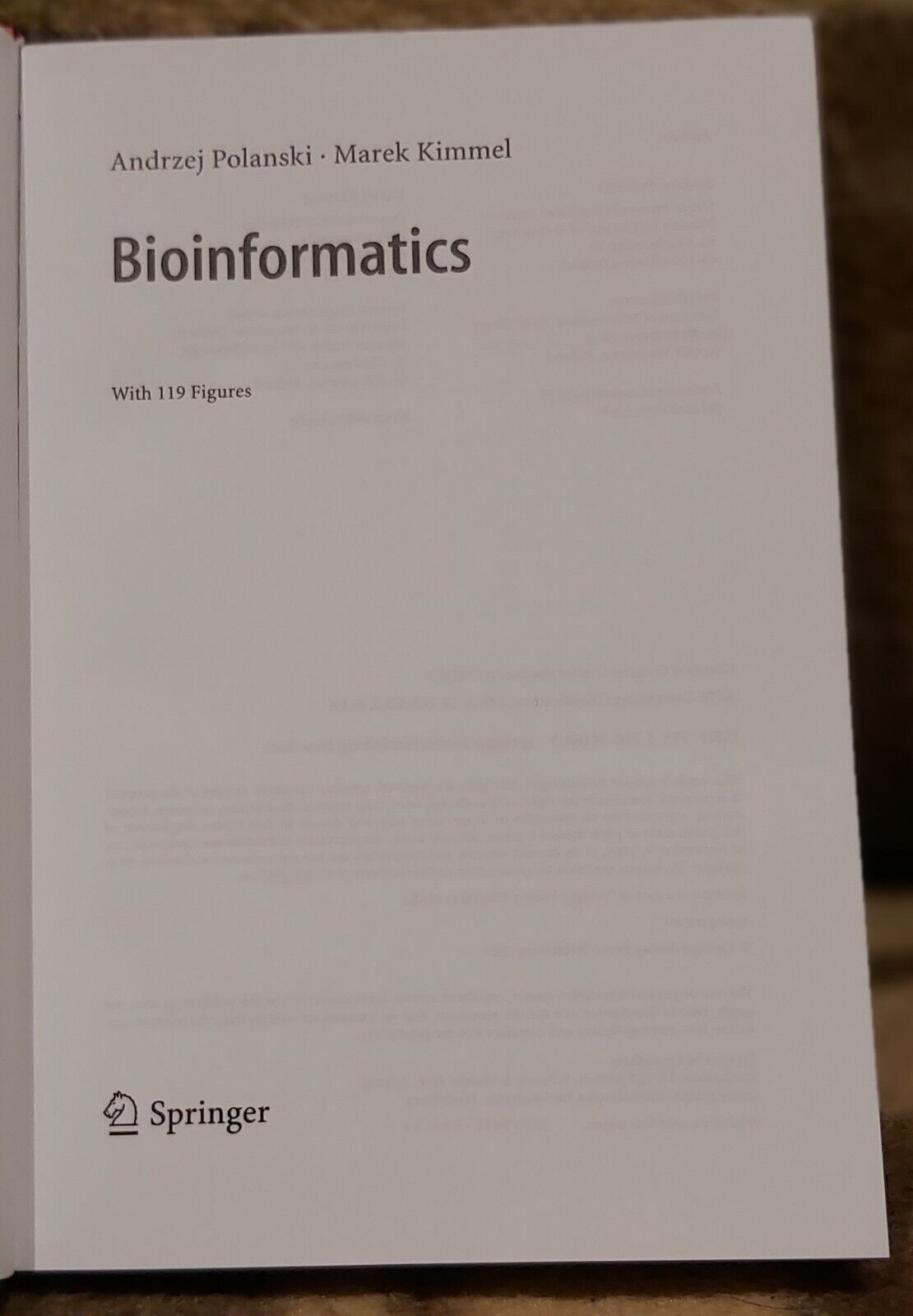 Bioinformatics (HC 2007 )