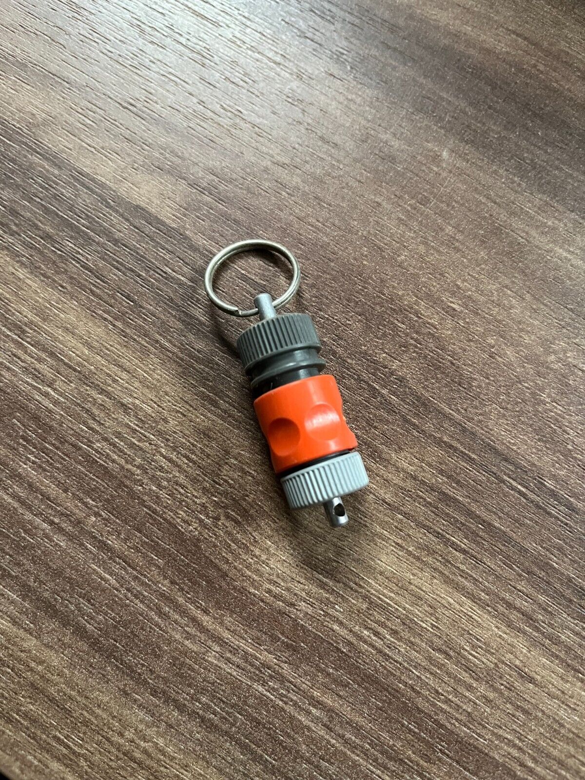 Vintage Gardena Keychain - Red and Grey Water Hose Connector - Collectible