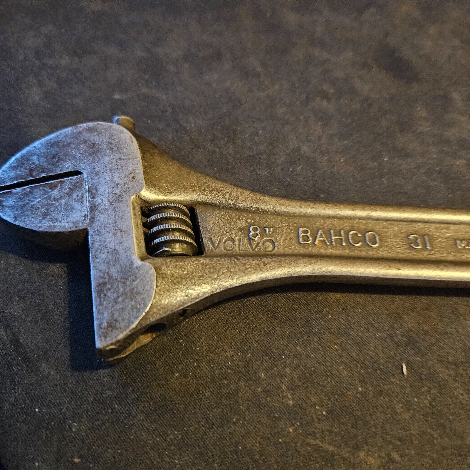 vintage 8" A/B BAHjorth  Co (Bahco) 31 Alligator adjustable wrench - Volvo