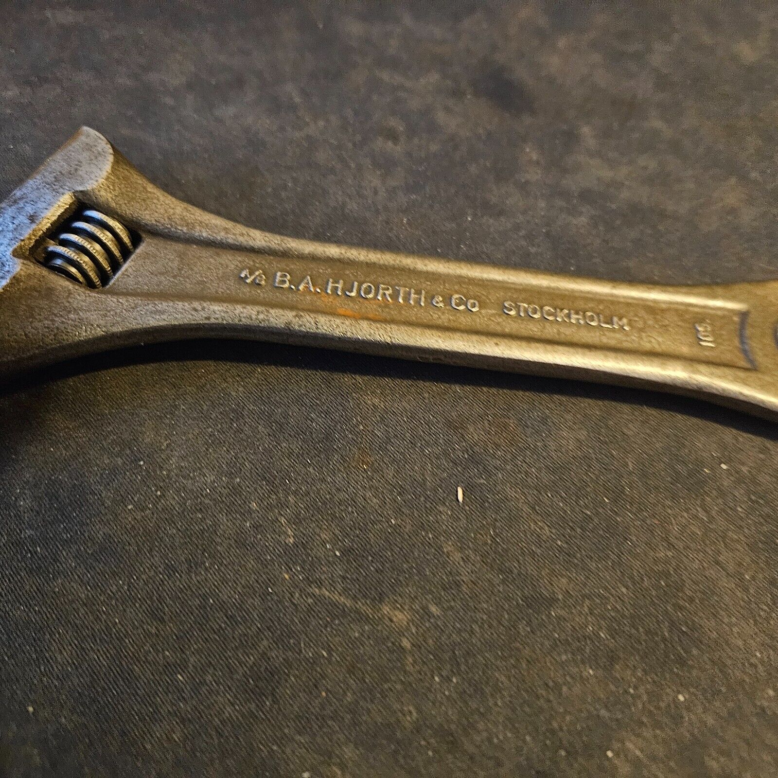 vintage 8" A/B BAHjorth  Co (Bahco) 31 Alligator adjustable wrench - Volvo