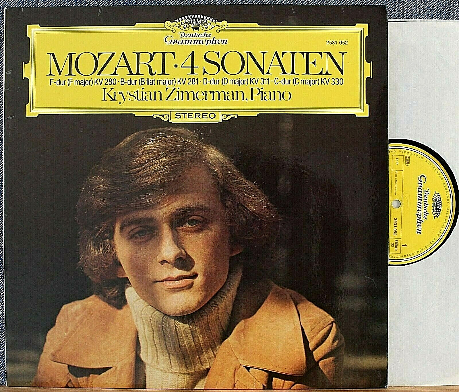 Zimerman Mozart (4 sonatas) DGG 2531 052 NM