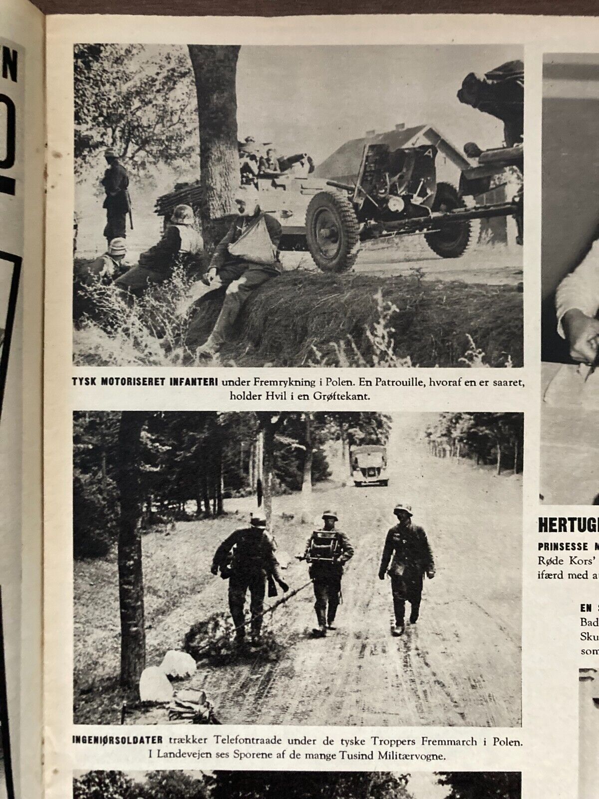 2x WWII Denmark Preparing War -  1939 Danish Magazines "Berlingske Illustrerede"