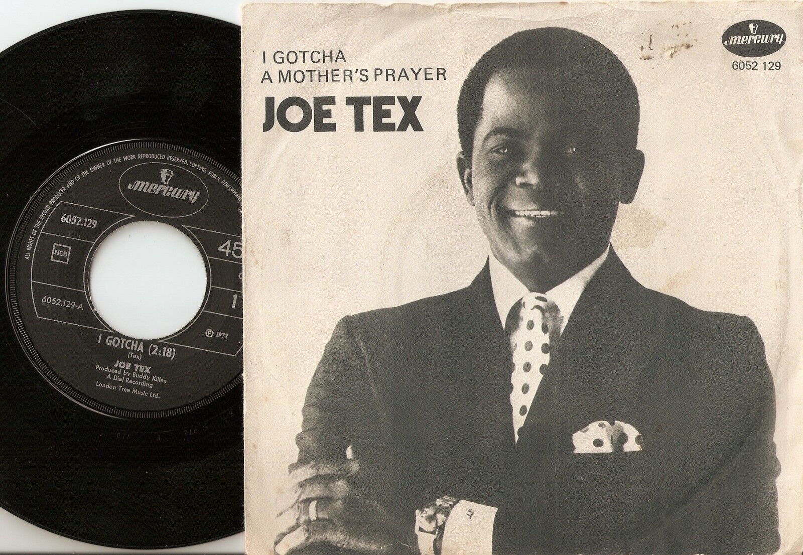 JOE TEX I GOTCHA  A MOTHER`S PRAYER NORWAY 45+PS 1972 MOD NORTHERN SOUL RB