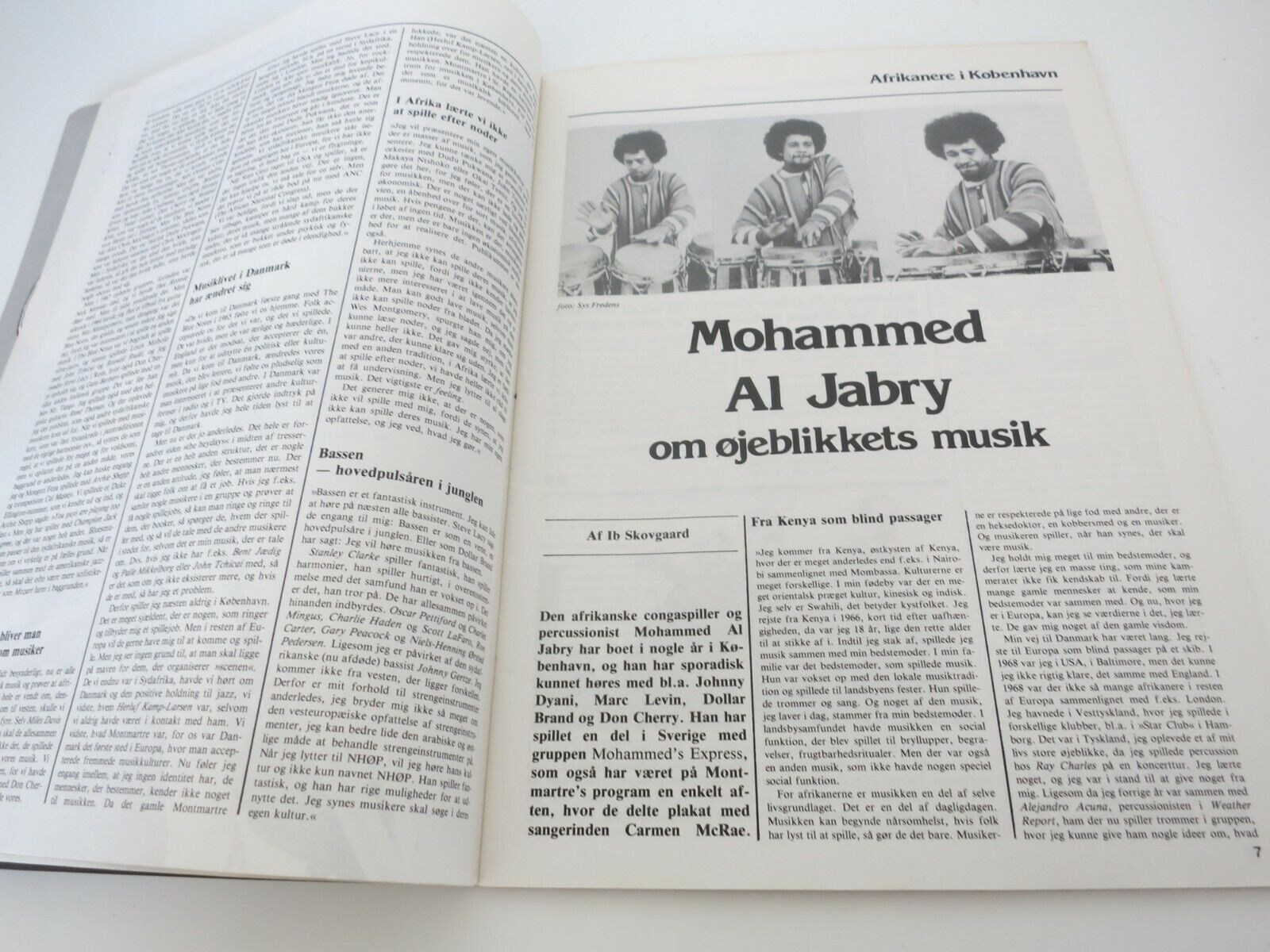 Danish Magazine 1977 MOHAMMED AL JABRY Chicago AB112