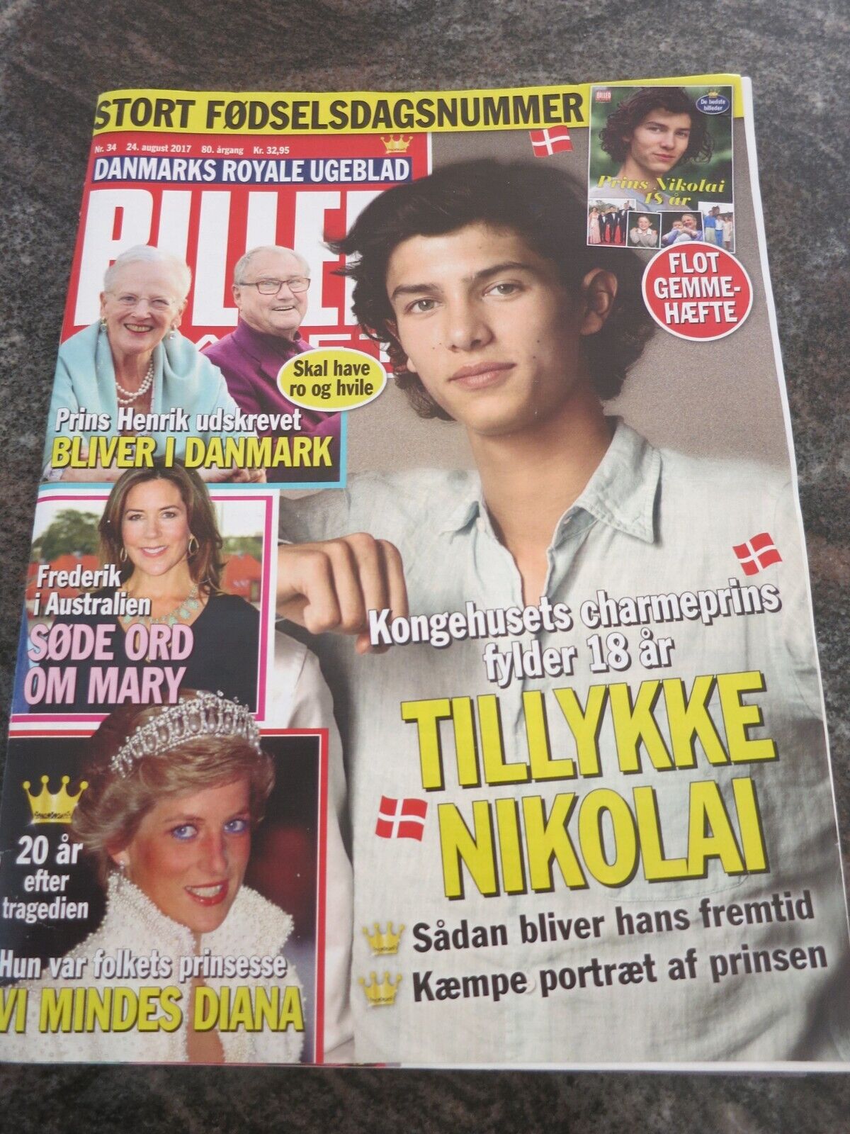 Danish Magazine PRINCE NIKOLAI PRINCESS DIANA MARY MARIE 2017 ROYAL #42