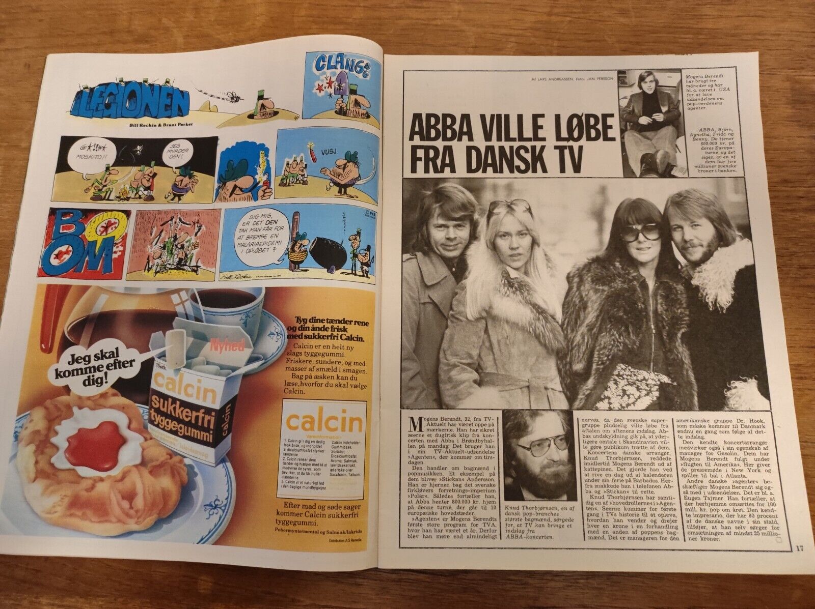 QUEEN SILVIA Peter Strauss BRIGITTE BARDOT Falk ABBA  1977 Danish Magazine BB15