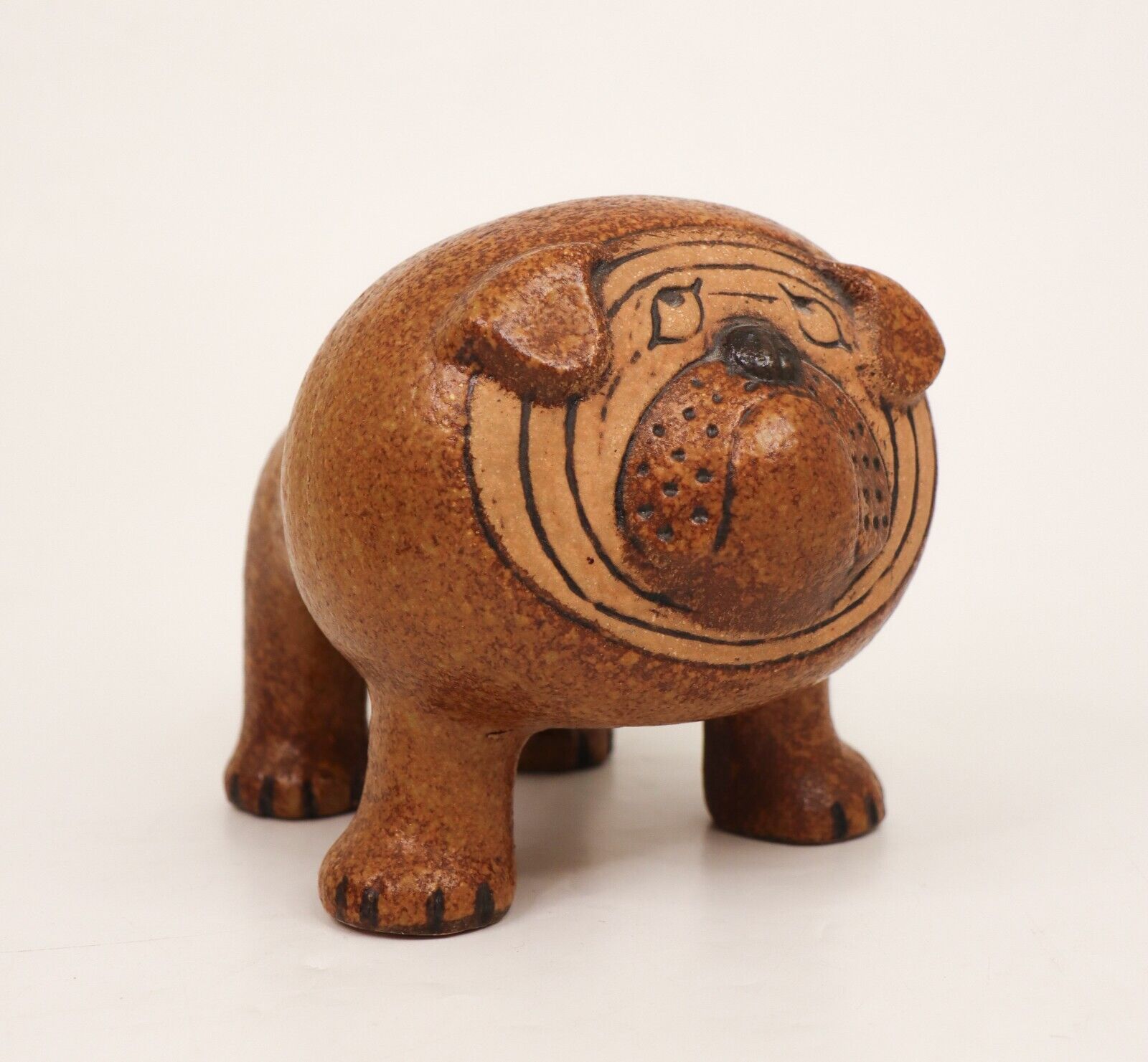 Lisa Larson - Bulldog Ceramic Sculpture - Gustavsbergs Studio Sweden