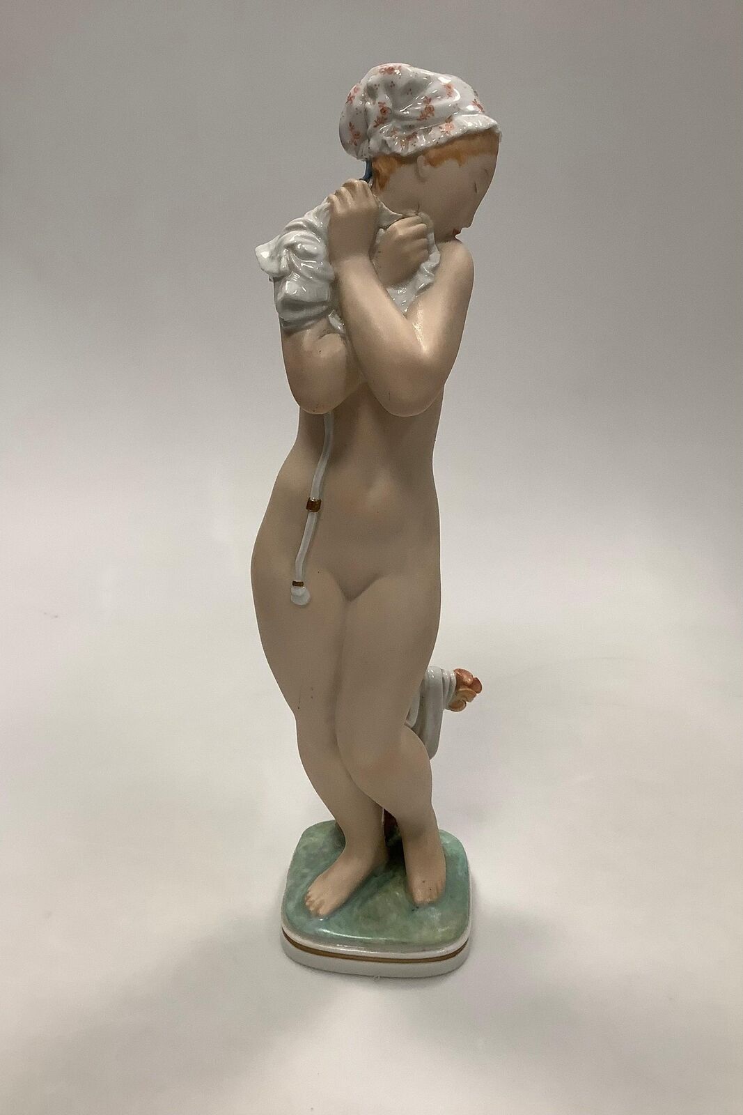 Royal Copenhagen Gerhard Henning overglaze figurine of Bathing Girl No 2428