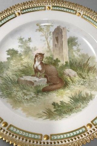 Royal Copenhagen Flora Danica/Fauna Danica Animal Luncheon Plate No 240/3550