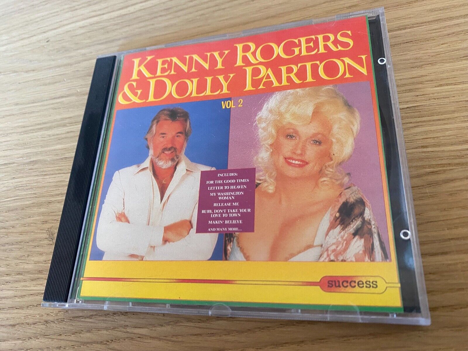 KENNY ROGERS  DOLLY PARTON "VOL 2" CD ALBUM 12 TRACK SUCCESS RECORDS EEC EU