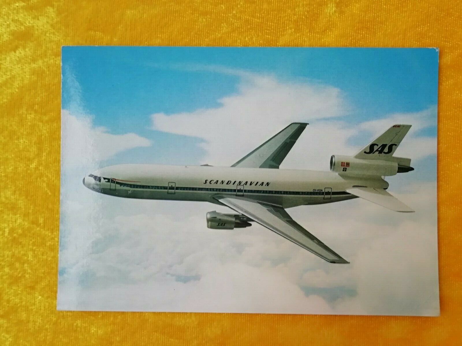 Aviation postcardSASScandinavian AirlinesUnusedDC-10