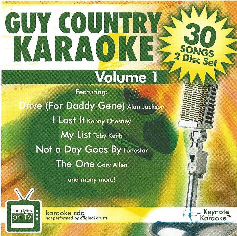 Keynote Karaoke Fun Pack KEY-21: Guy Country Vol1 Cd+g 2 Disc Set (KNK021) CDG