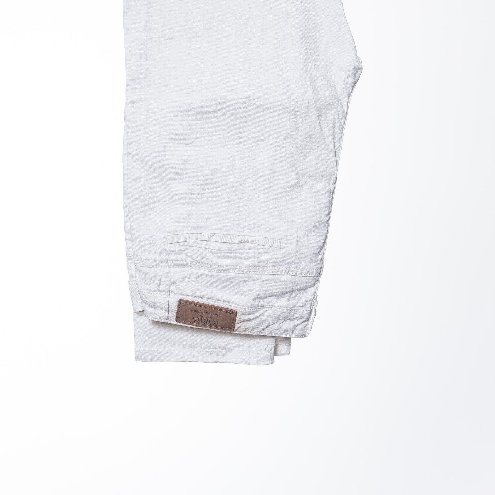 BARBA White Cotton Chinos Italy Made Size 32/27