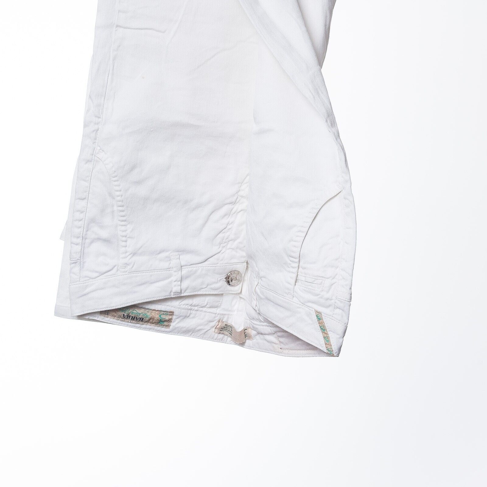 BARBA White Cotton Chinos Italy Made Size 32/27