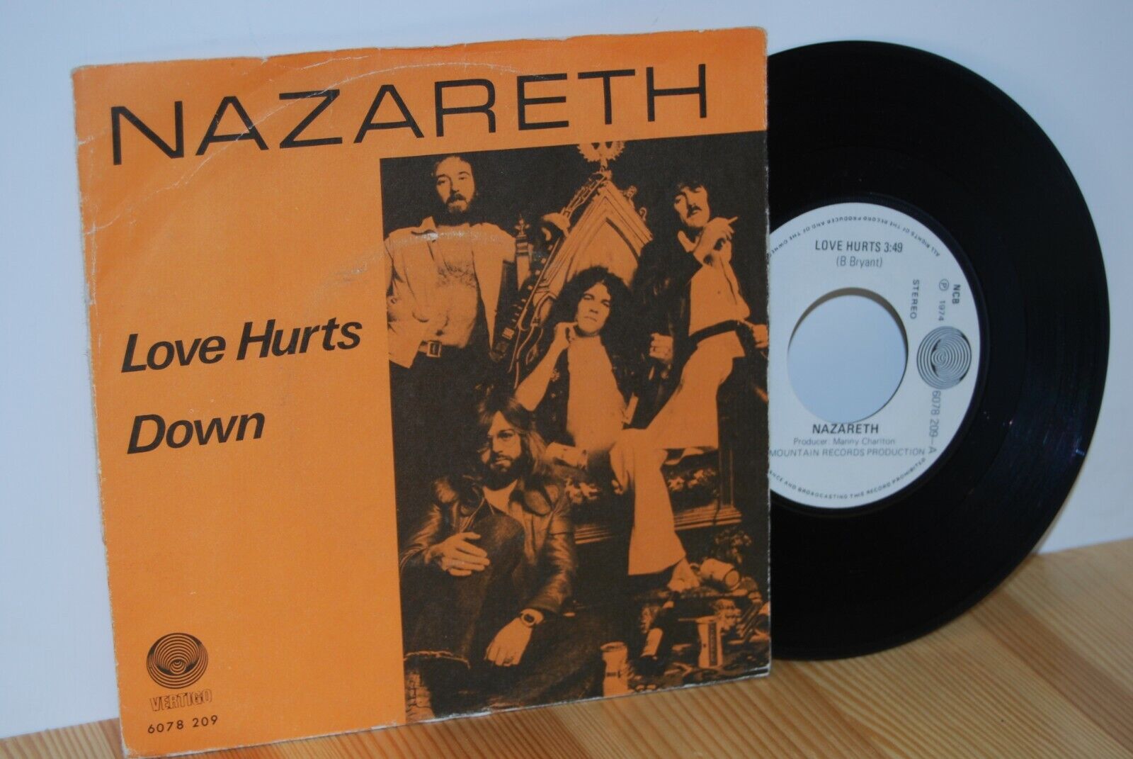 NAZARETH Love Hurts PS Picture Sleeve 7'' 45 vinyl