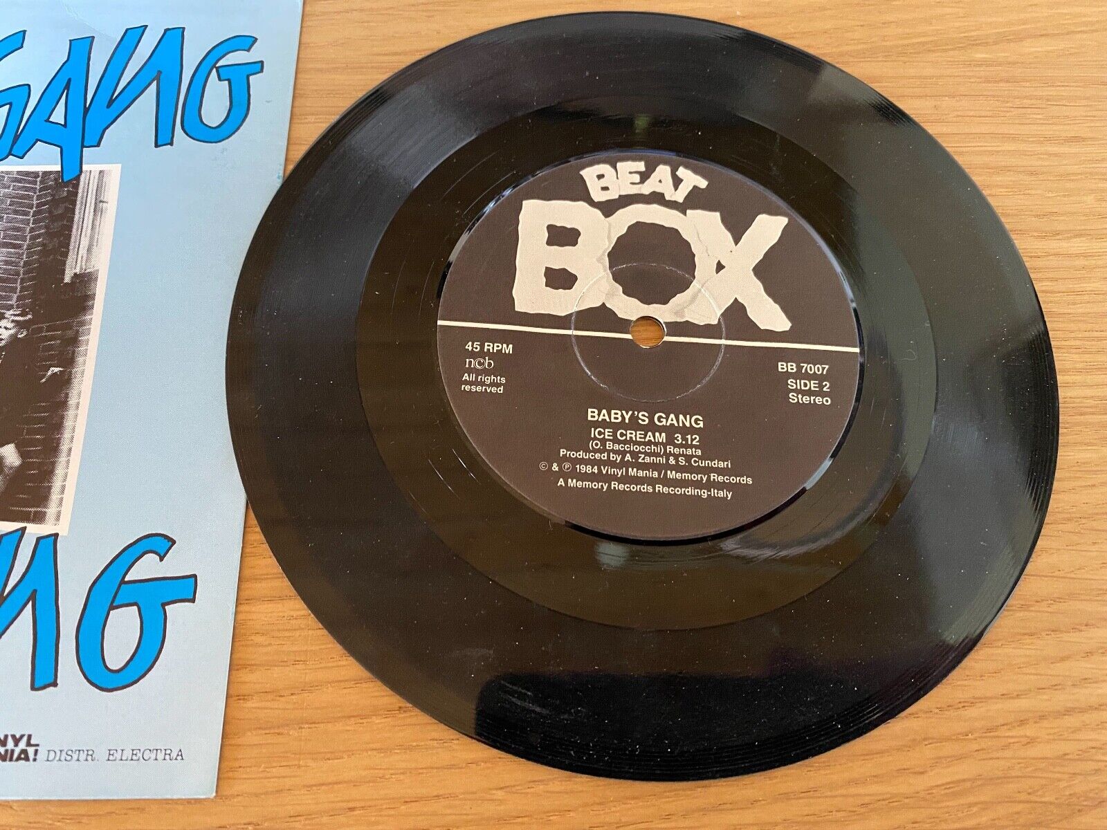 BABY´S GANG "HAPPY SONG/ICE CREAM" 1984 NCB SWEDISH PRESS SINGLE BEAT BOX ITALO*