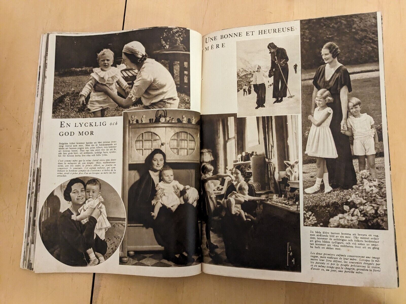 Sweden PRINCESS ASTRID Belgium QUEEN Very old Book/Magazine from 1935 ROYAL BO13