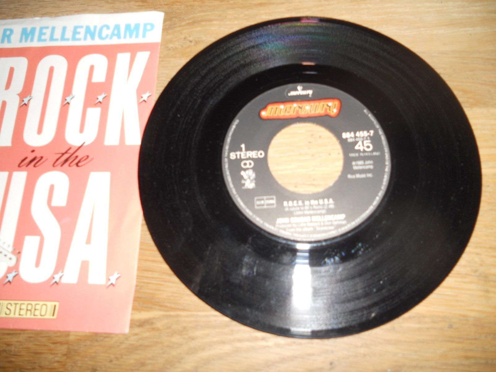 JOHN COUGAR MELLEMCAMP "ROCK IN THE USA/UNDER THE BOARDWALK" 1986 MERCURY RECORD