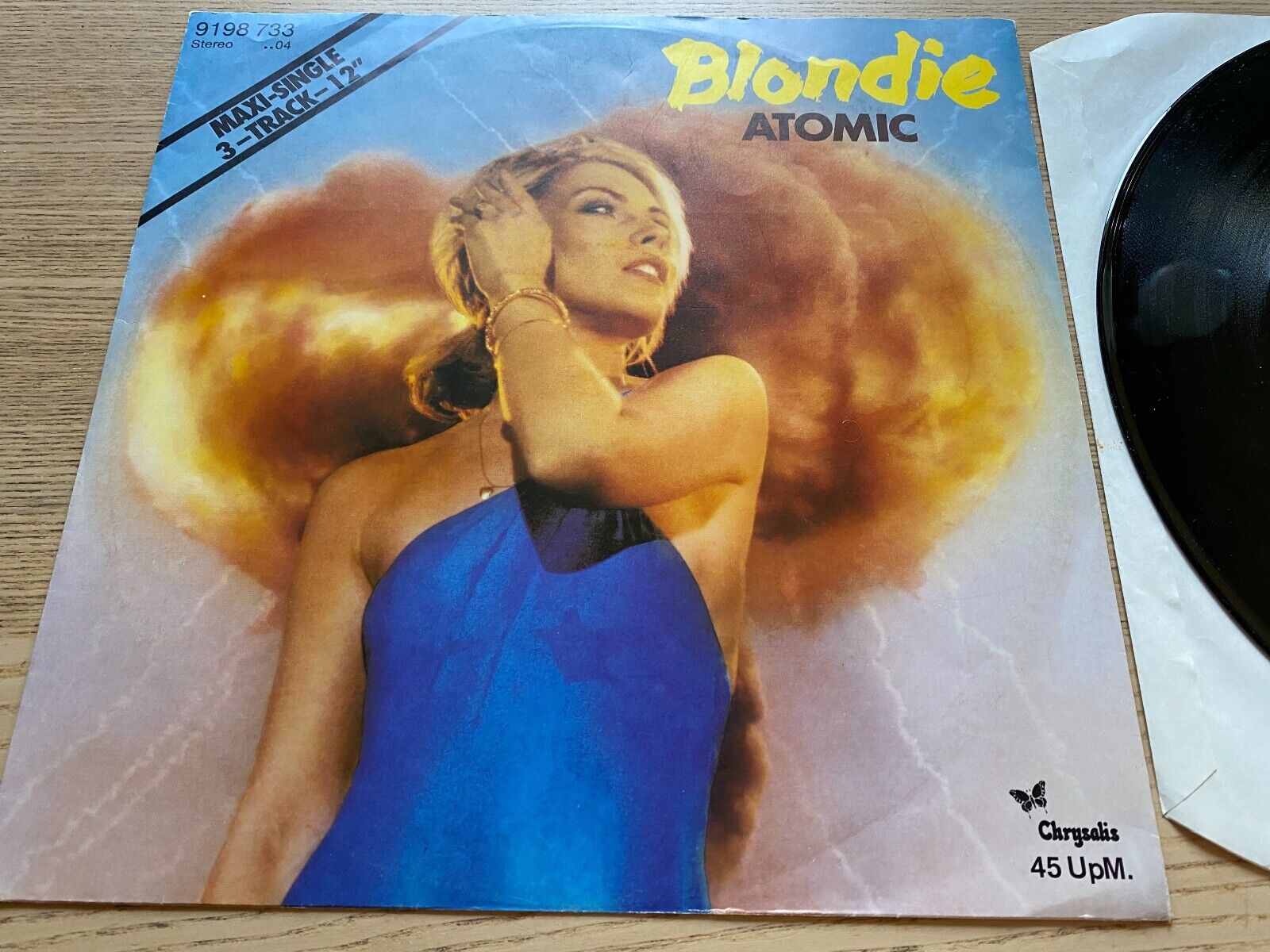 BLONDIE "ATOMIC" 1980 CHRYSALIS RECORDS 12" 3 SONGS WEST GERMAN PRESSING 12" OOP