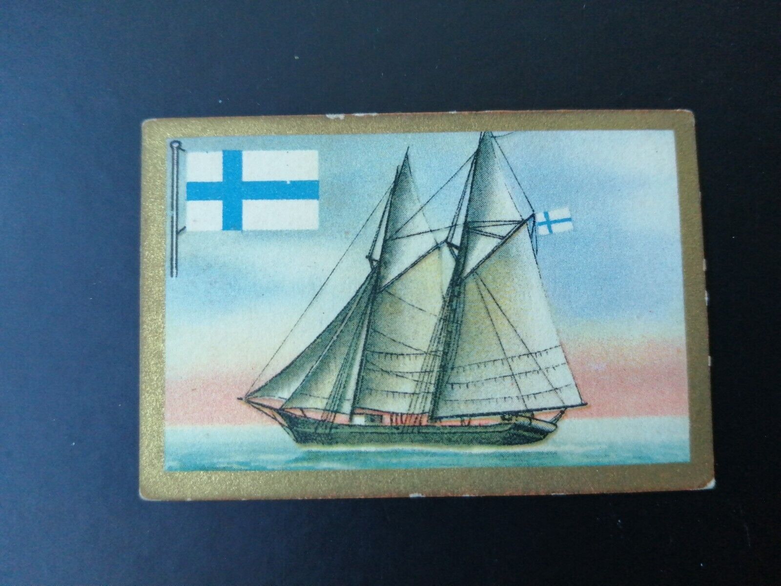 German SABA tobacco ship trading card 1931-33No 116 FinlandFreighter