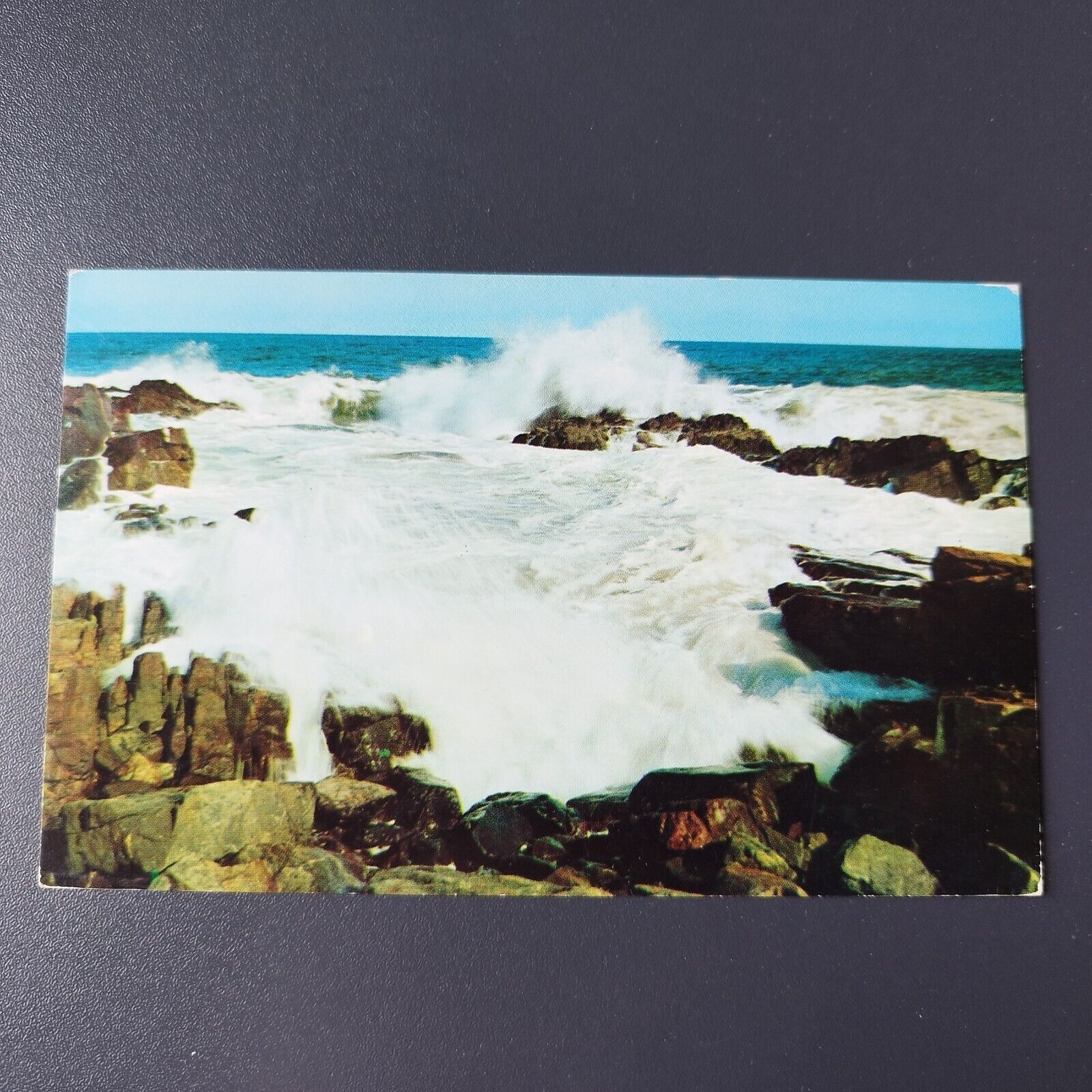 Pounding Surf along the Rugged Coast of Cape Ann Massachusetts 1972