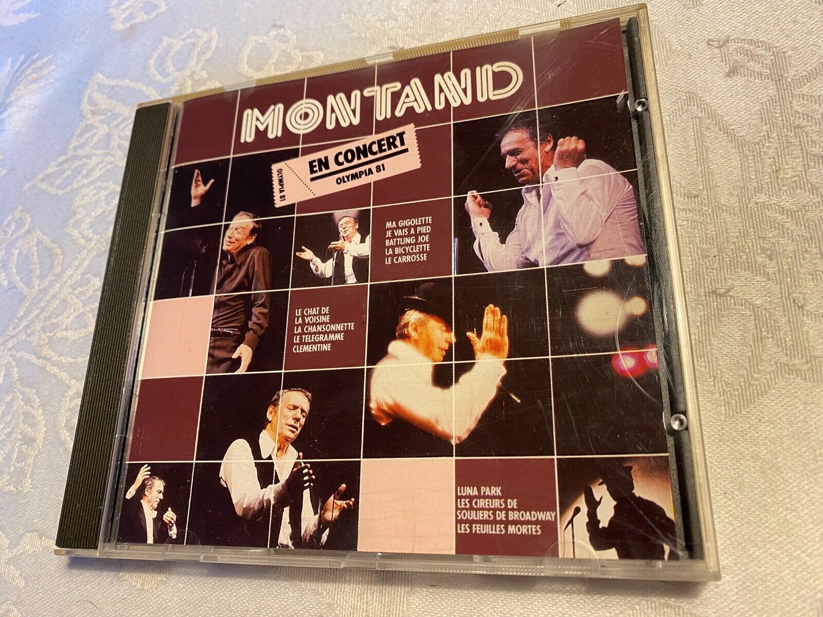 YVES MONTAND "EN CONCERT OLYMPIA 81" 1981 CD 12 TRACKS POLYGRAM RECORDS FRANCE**