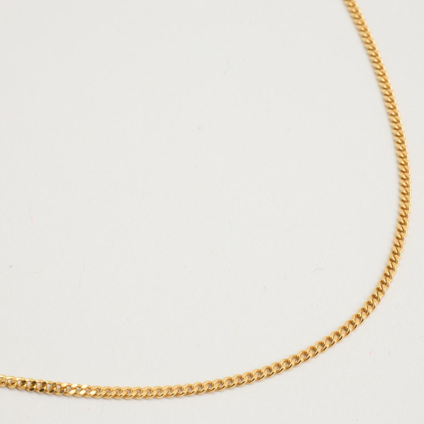 Curb Necklace in 8K Gold 1673 inches | Solid Gold | Quality Fine