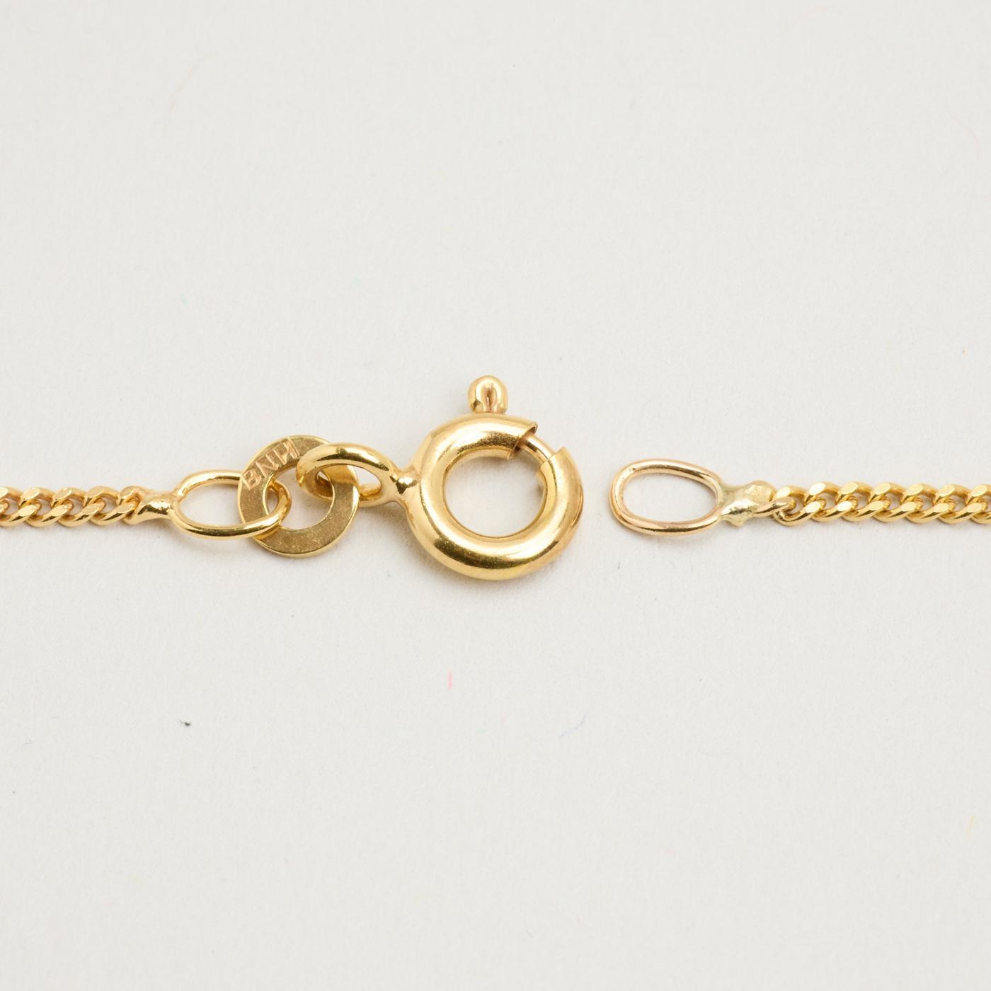 Curb Necklace in 8K Gold 1673 inches | Solid Gold | Quality Fine