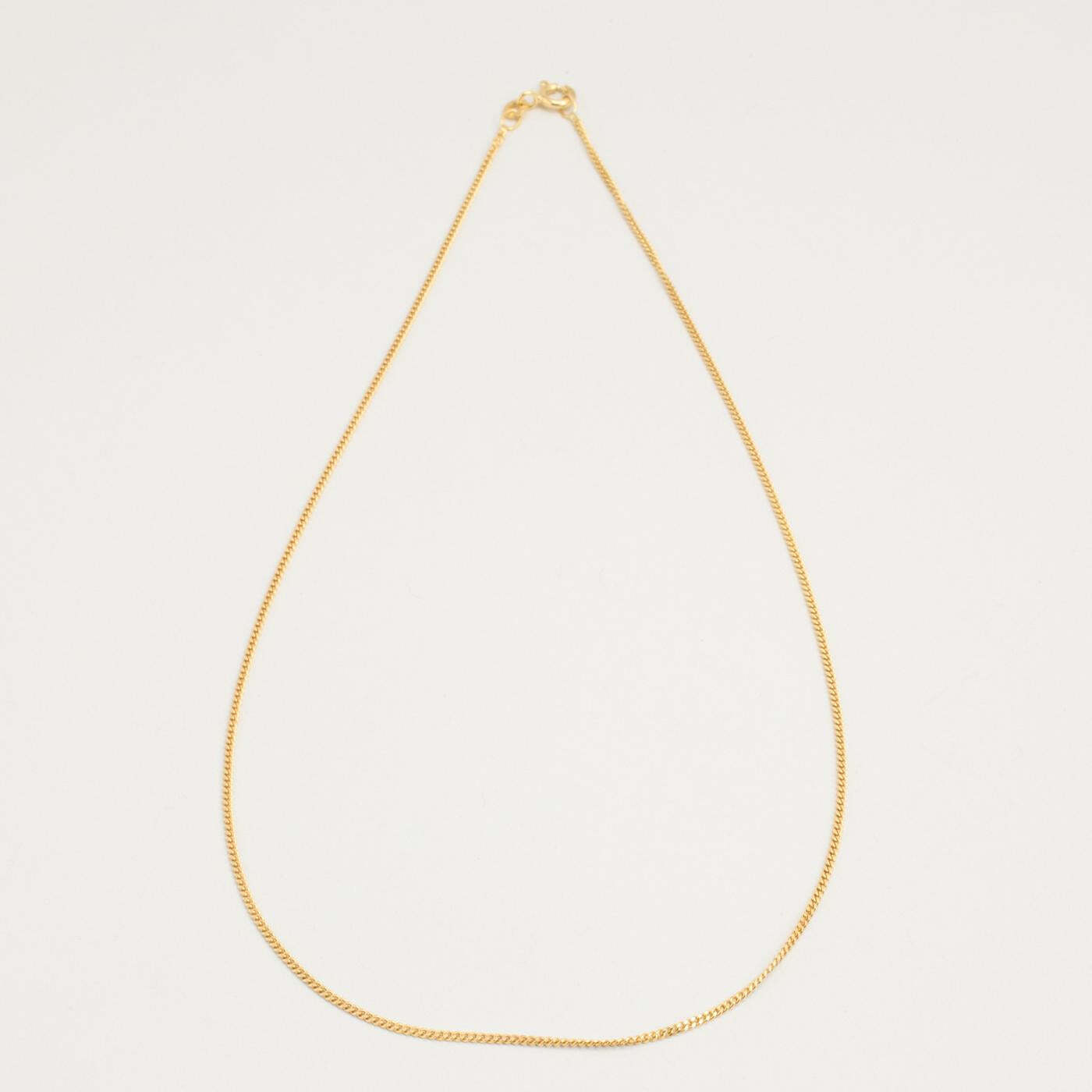 Curb Necklace in 8K Gold 1673 inches | Solid Gold | Quality Fine