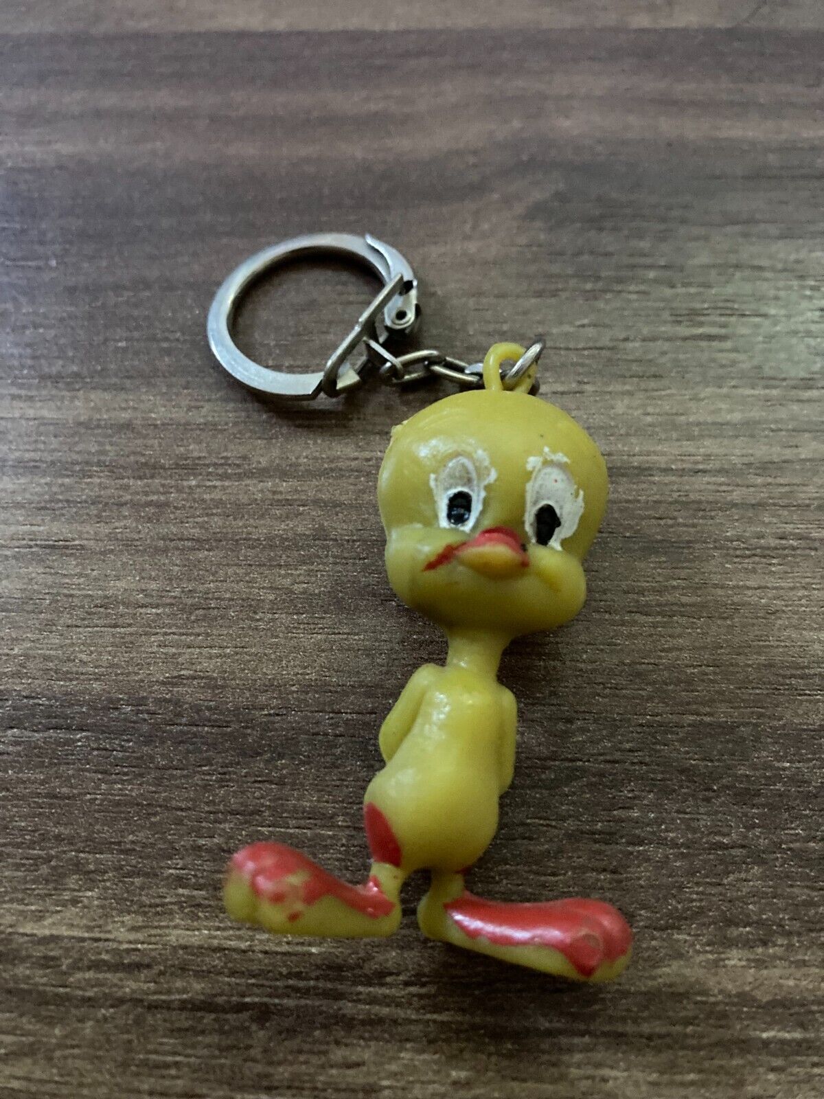 Vintage Tweety Bird Keychain - Retro Cartoon Character Collectible