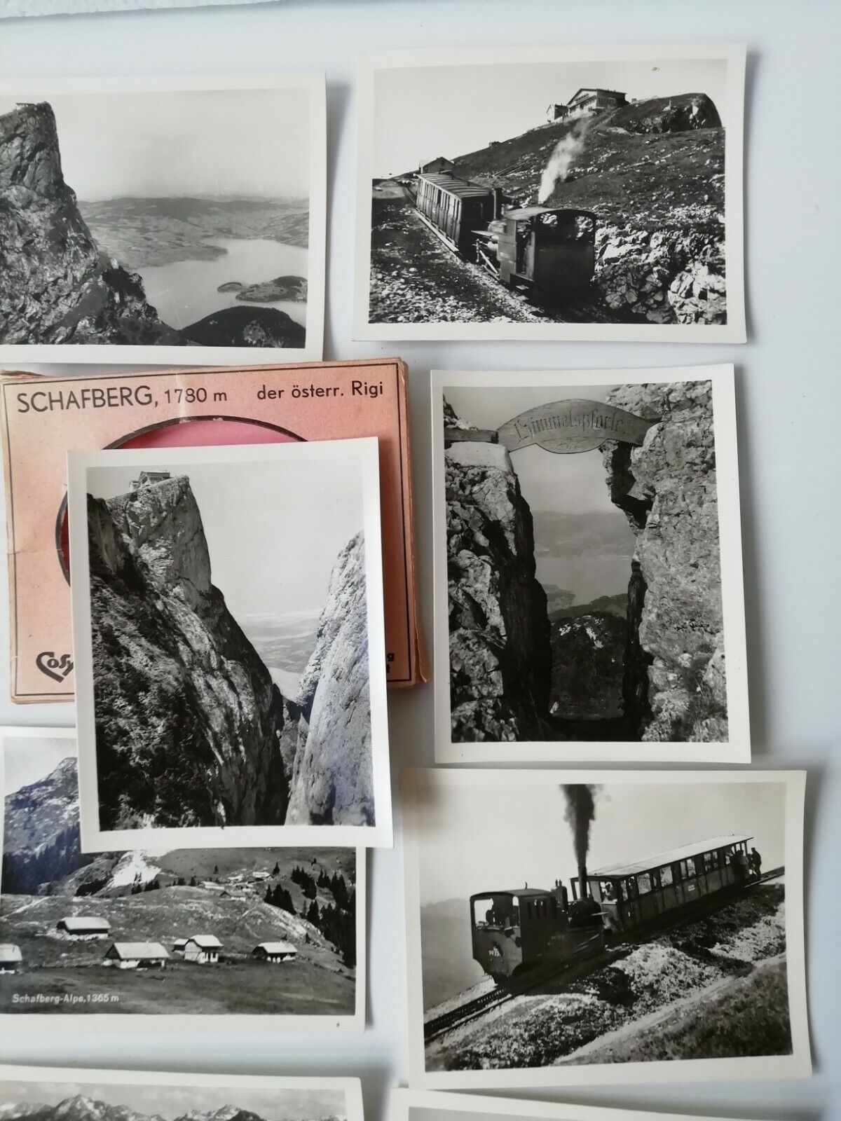 Vintage folder w12 small photos of SchafbergAustria near Salzkammergut1930s