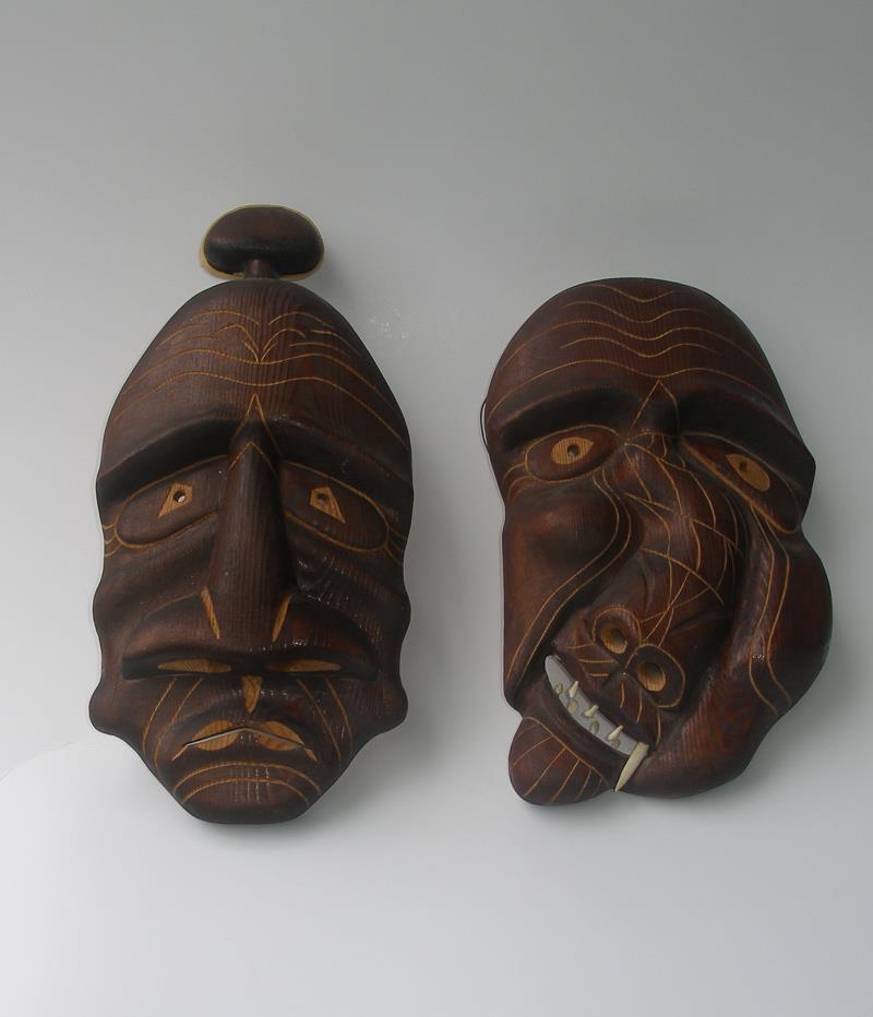 Jokum Sikemsen (1906) Rare West Greenland Inuit Ceremonial Masks 1960s