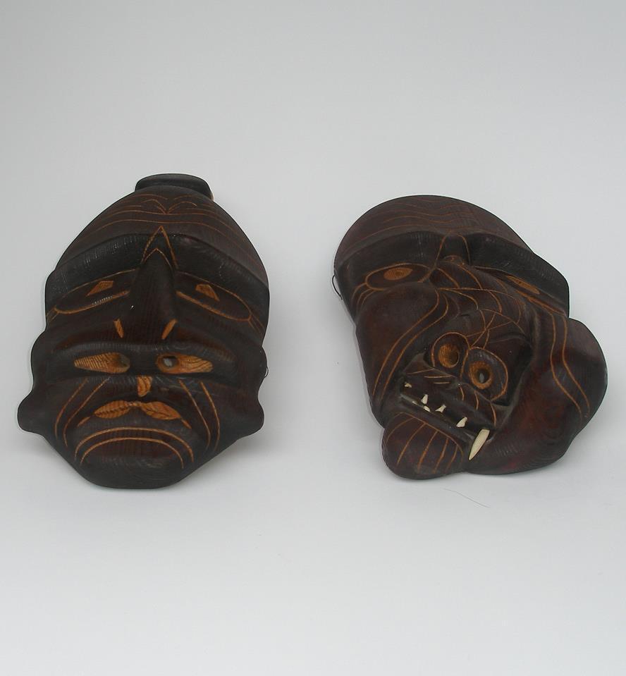 Jokum Sikemsen (1906) Rare West Greenland Inuit Ceremonial Masks 1960s