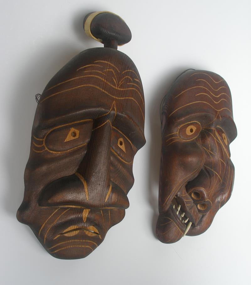 Jokum Sikemsen (1906) Rare West Greenland Inuit Ceremonial Masks 1960s