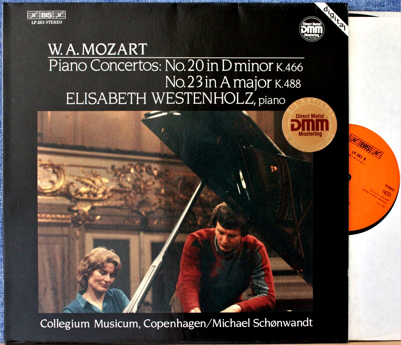 Westenholz; Schönwandt Mozart (Piano concertos 20 + 23) BIS LP 283 dig NM