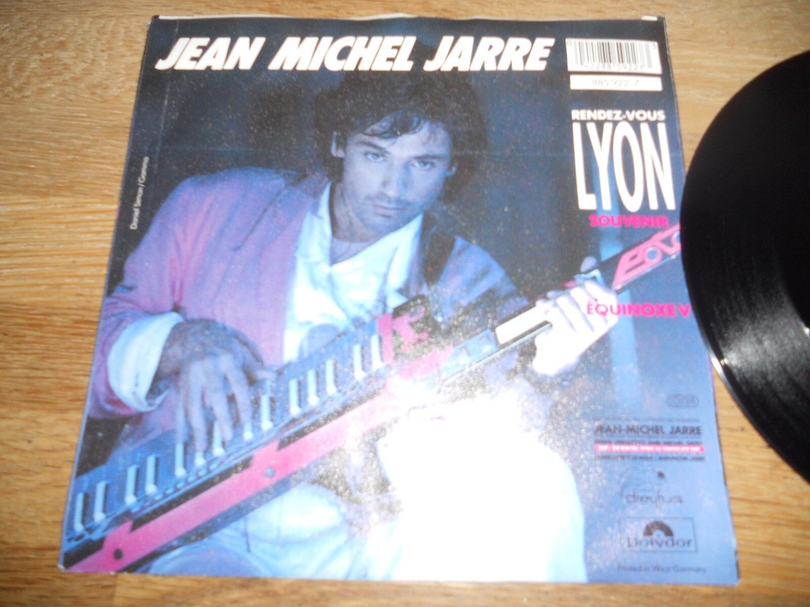 JEAN MICHEL JARRE "RENDEZ VOUS LYON" WEST GERMAN 1987 ORIGINAL VINYL SINGLE LIVE