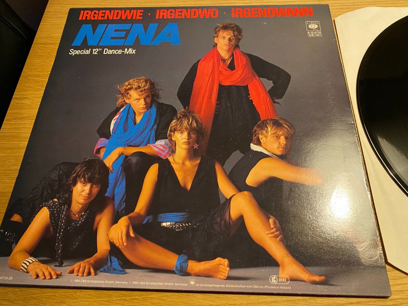 NENA "IRGENDWIE IRGENDWO IRGENDWANN" 1984 12" MAXI SINGLE CBS +2 LIVE RECORDINGS