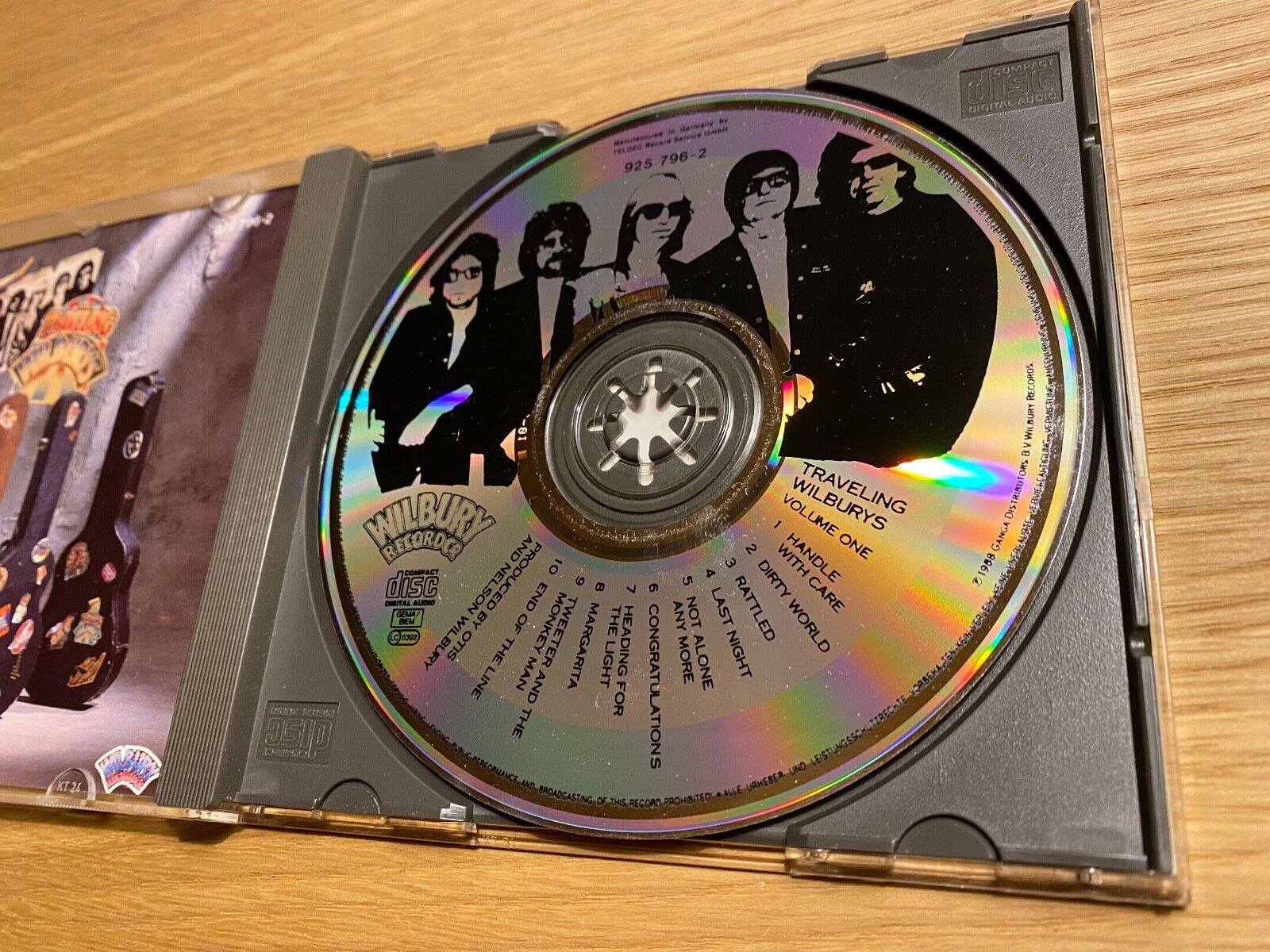 THE TRAVELLING WILBURYS "VOLUME ONE" 1988 CD ALBUM 10 TRACK GERMAN PRESSING RARE