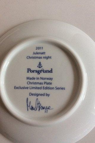 Porsgrund Norway Christmas Plate 2011