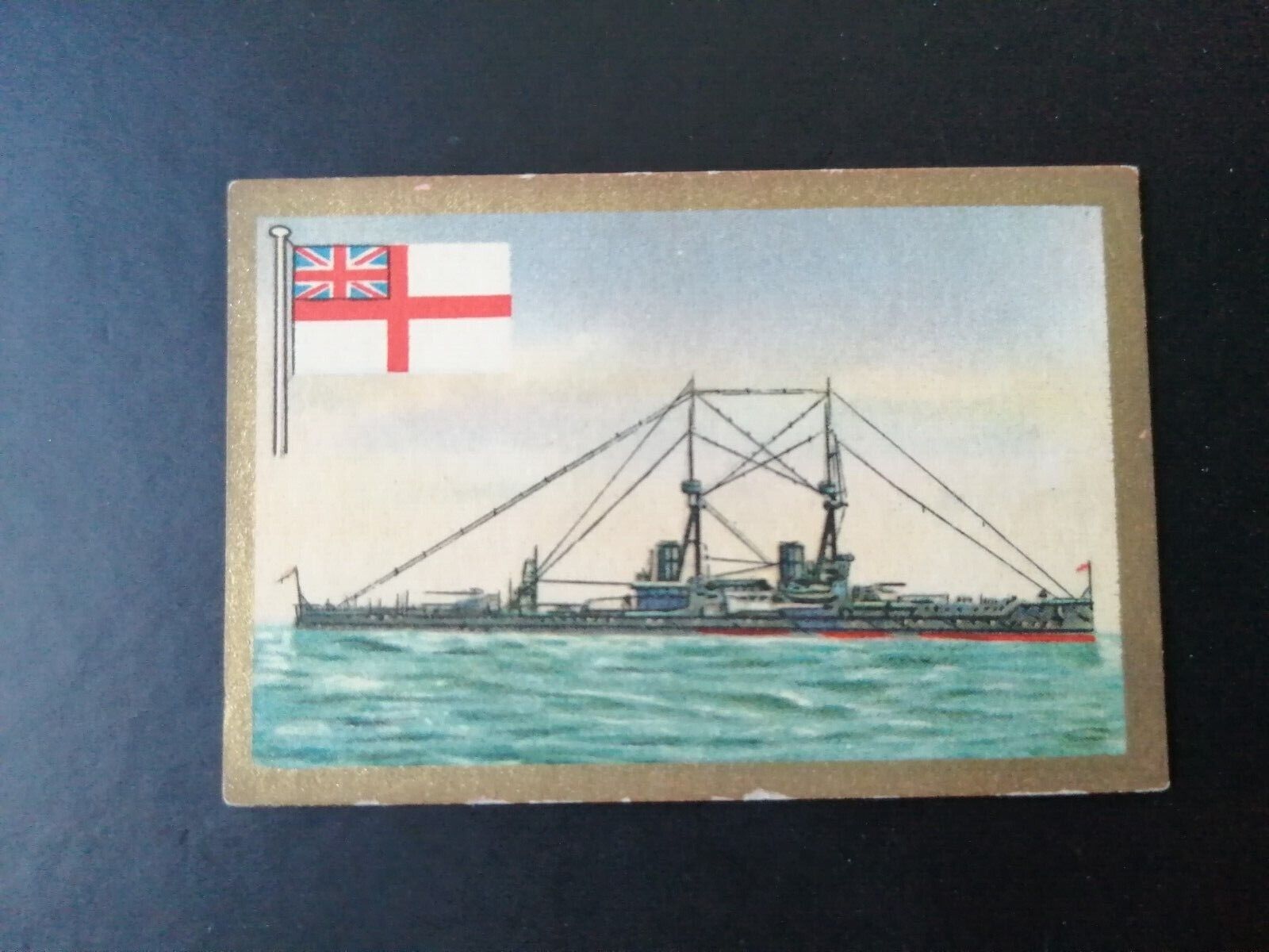 German SABA tobacco ship trading card 1931-33No 139 "Bellerophon" England