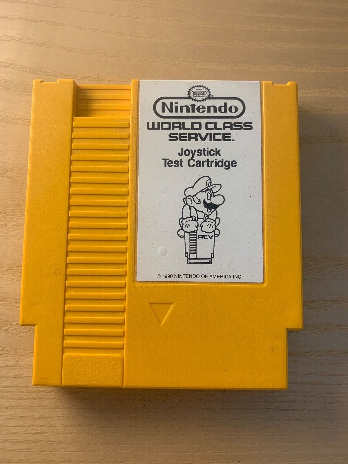 Nintendo World Class Service Joystick Test Cartridge 1990