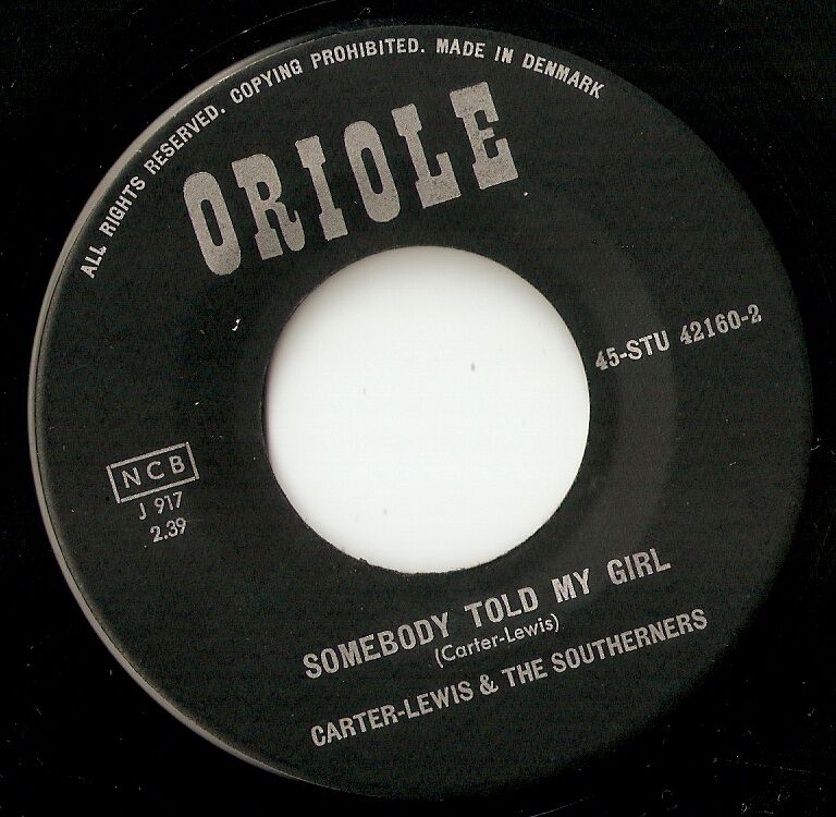 CARTER-LEWIS  THE SOUTHERNERS MOMMA`S OUT OF TOWN 7" 1963 JIMMY PAGE BEAT MOD