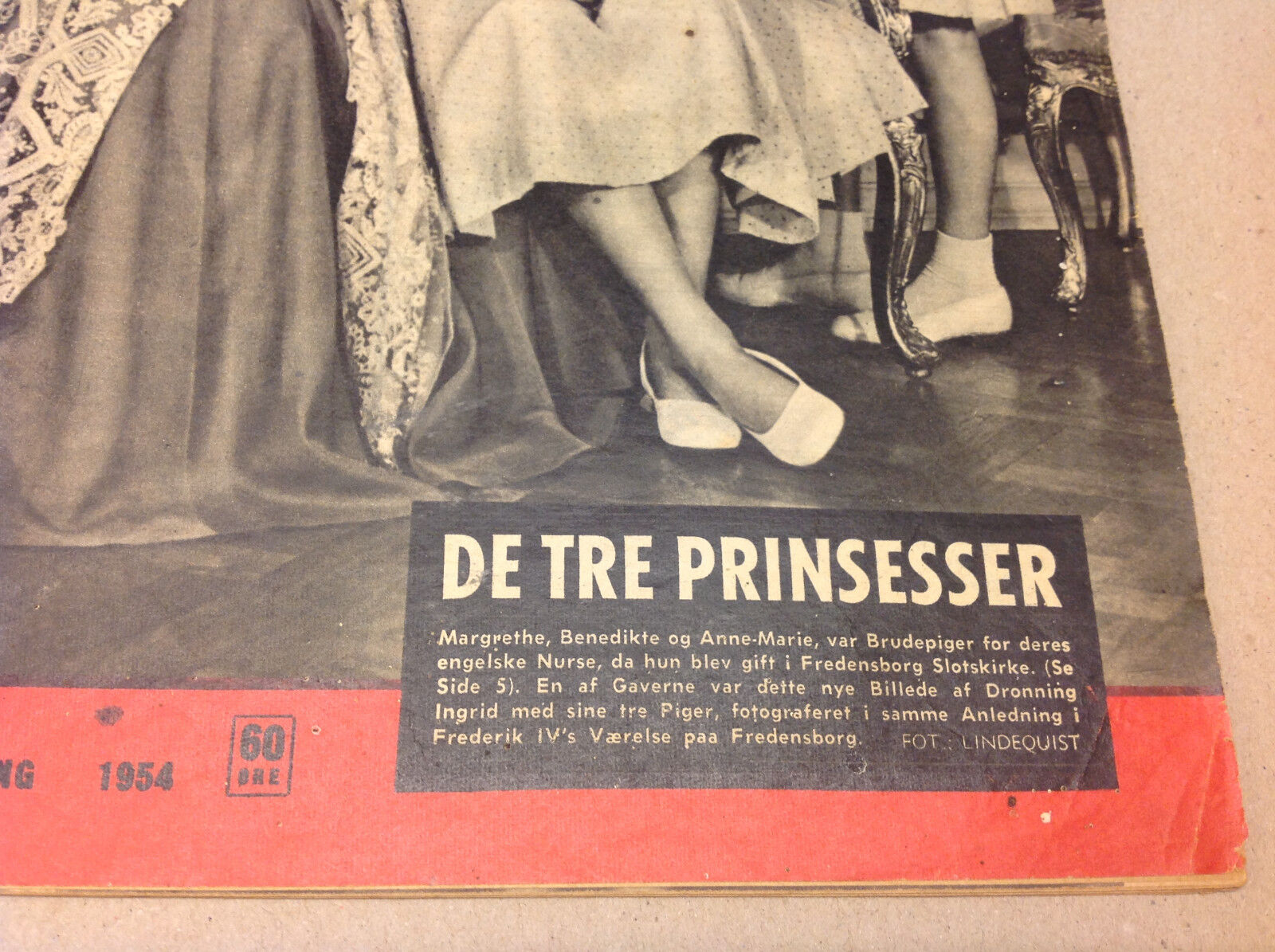 ANNE-MARIE OF GREECE DANISH PRINCESSES QUEEN INGRID Magazine Billed-Bladet 1954