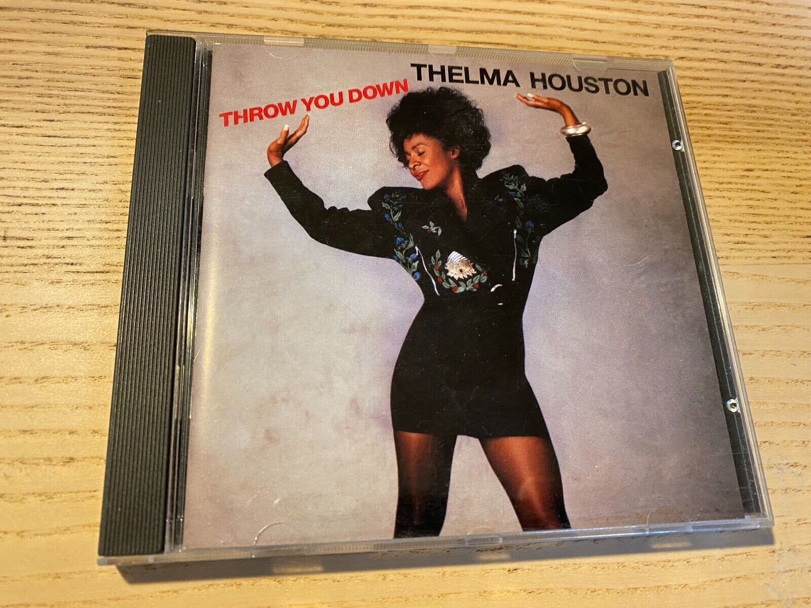 THELMA HOUSTON "THROW YOU DOWN" 10 TRACKS AAD CD ALBUM 1990 GERMAN PRESS REPRISE