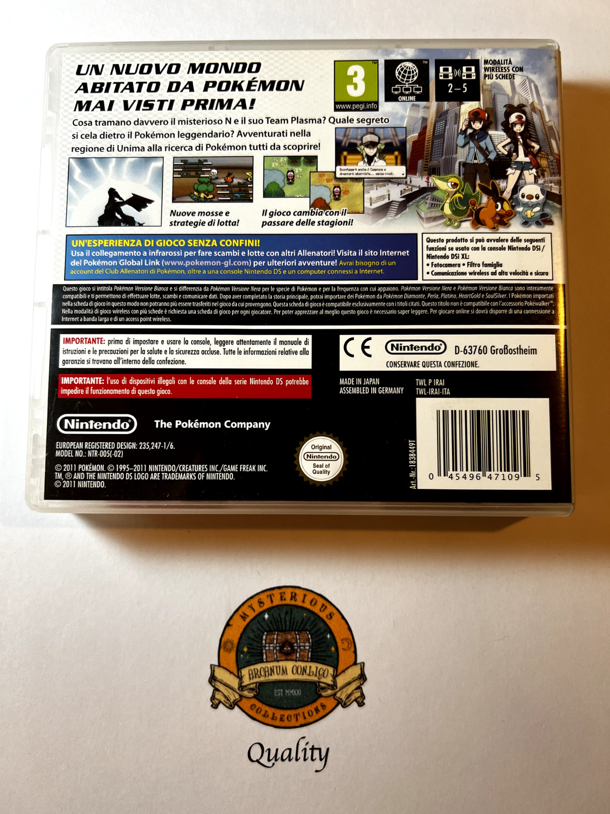 Pokemon White Version (Nintendo DS 2011) - ITA region