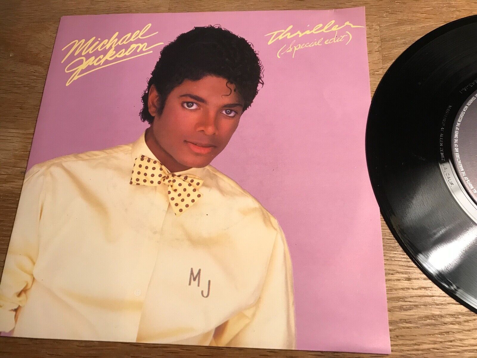 MICHAEL JACKSON "THRILLER/THINGS (I DO FOR YOU)" 1983 EPIC RECORDS HOLLAND RARE*