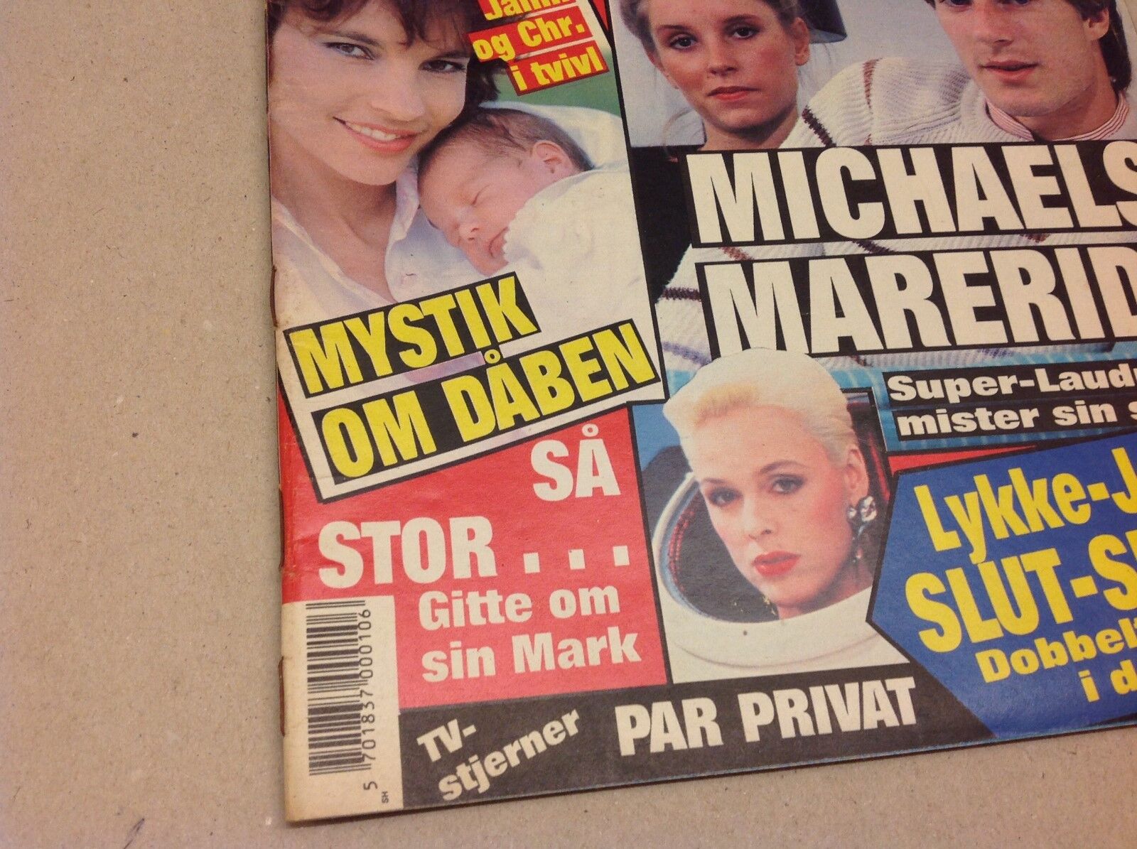 Michael Laudrup Divorce +Gitte Nielsen Vtg Danish Magazine 1989 "Se og Hoer"