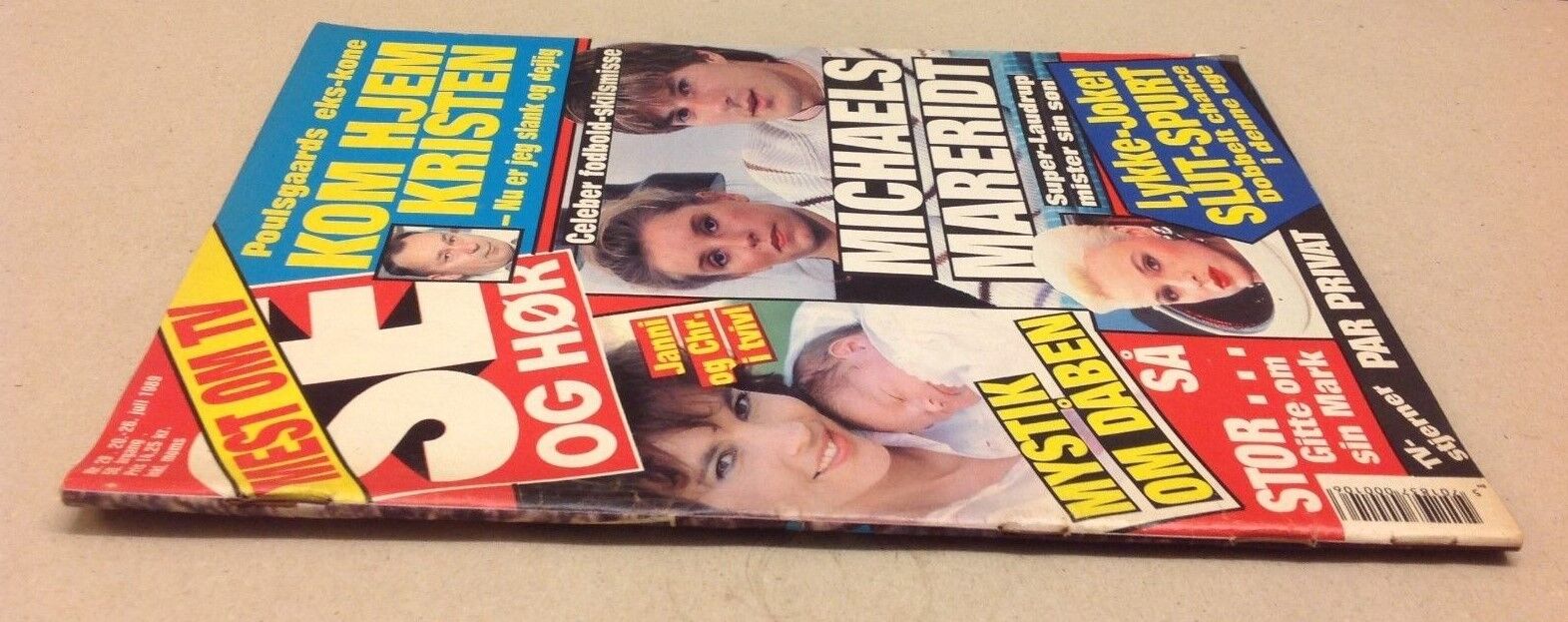 Michael Laudrup Divorce +Gitte Nielsen Vtg Danish Magazine 1989 "Se og Hoer"