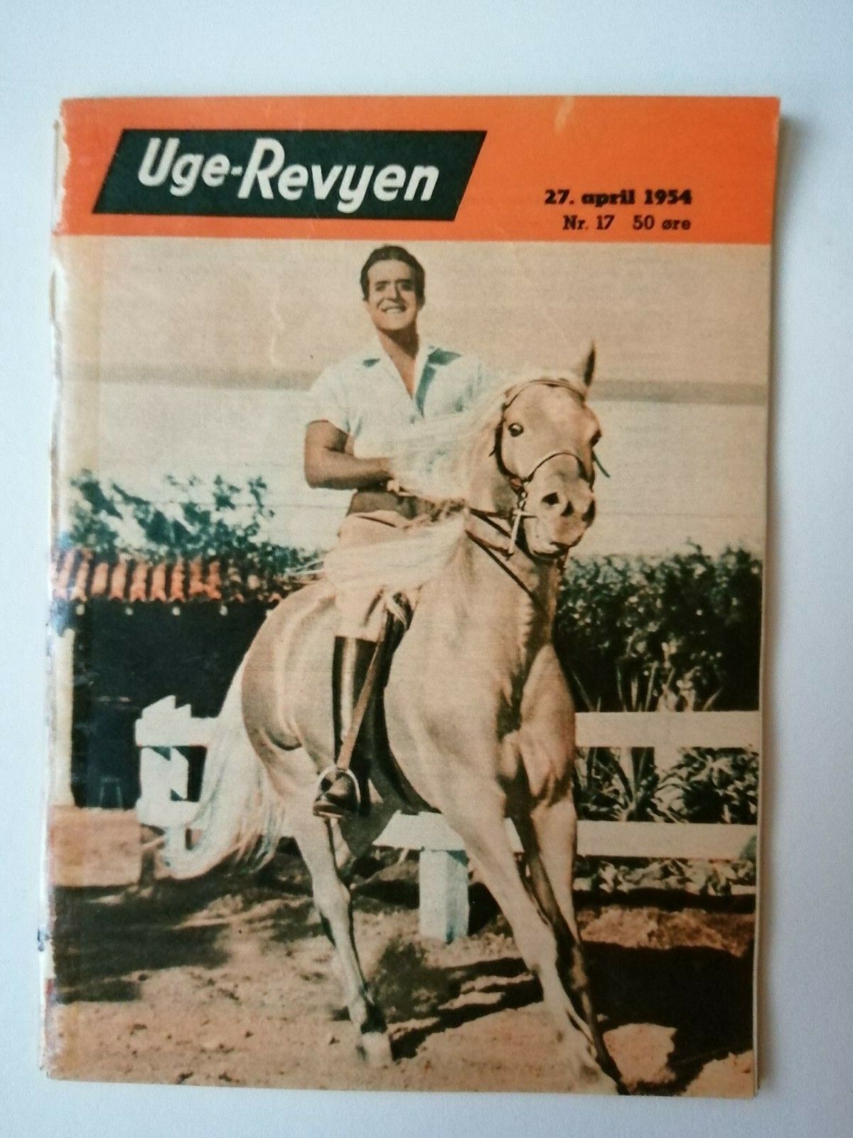 Danish magazine"Uge-Revyen" No 17 1954Ricardo Montalban coverMany other stars